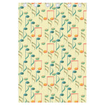 Watercolor Music Notes Pattern Print Curtain