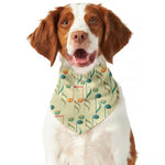 Watercolor Music Notes Pattern Print Dog Bandana