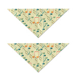 Watercolor Music Notes Pattern Print Dog Bandana