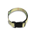 Watercolor Music Notes Pattern Print Dog Collar