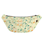 Watercolor Music Notes Pattern Print Fanny Pack