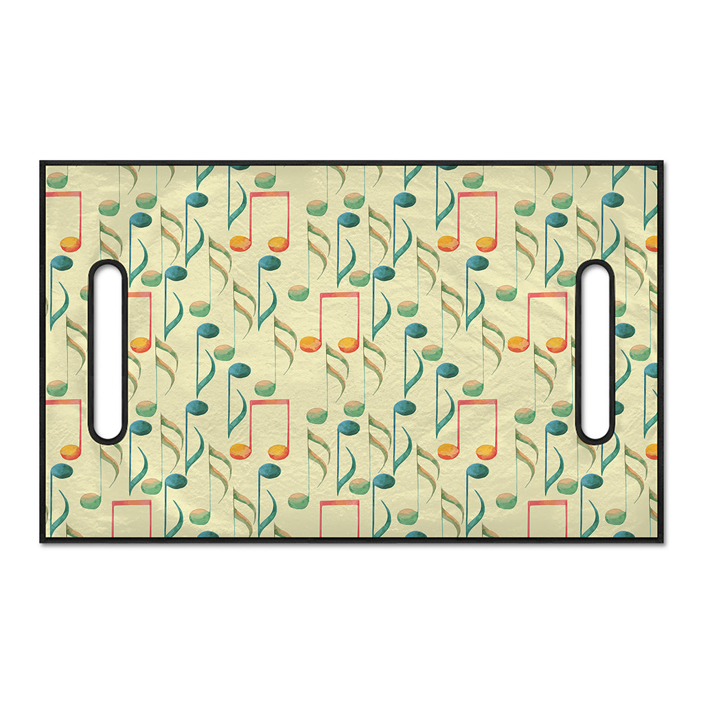 Watercolor Music Notes Pattern Print Golf Cart Seat Cover