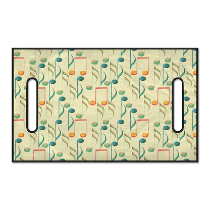 Watercolor Music Notes Pattern Print Golf Cart Seat Cover