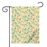 Watercolor Music Notes Pattern Print House Flag