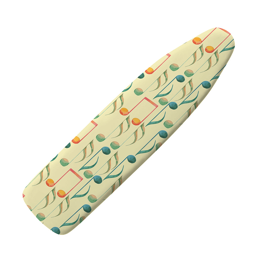 Watercolor Music Notes Pattern Print Ironing Board Cover