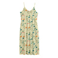 Watercolor Music Notes Pattern Print Jersey Midi Cami Dress