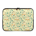 Watercolor Music Notes Pattern Print Laptop Sleeve