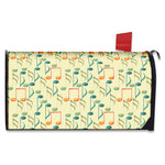 Watercolor Music Notes Pattern Print Mailbox Cover