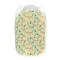 Watercolor Music Notes Pattern Print Mesh Laundry Hamper