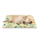 Watercolor Music Notes Pattern Print Pet Cooling Mat Cover