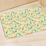 Watercolor Music Notes Pattern Print Polyester Doormat