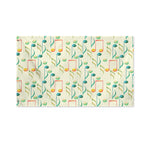 Watercolor Music Notes Pattern Print Polyester Flag