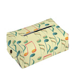 Watercolor Music Notes Pattern Print Rectangle Tissue Box Cover