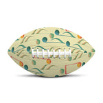 Watercolor Music Notes Pattern Print Rugby Ball