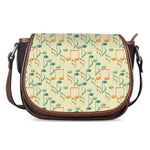 Watercolor Music Notes Pattern Print Saddle Bag
