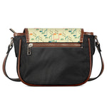 Watercolor Music Notes Pattern Print Saddle Bag