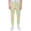Watercolor Music Notes Pattern Print Joggers
