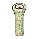Watercolor Music Notes Pattern Print Single Neoprene Wine Tote