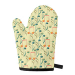 Watercolor Music Notes Pattern Print Single Oven Mitt