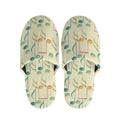 Watercolor Music Notes Pattern Print Slippers