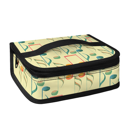 Watercolor Music Notes Pattern Print Small Lunch Bag