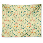 Watercolor Music Notes Pattern Print Tapestry