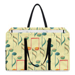 Watercolor Music Notes Pattern Print Utility Tote Bag