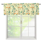 Watercolor Music Notes Pattern Print Window Valance