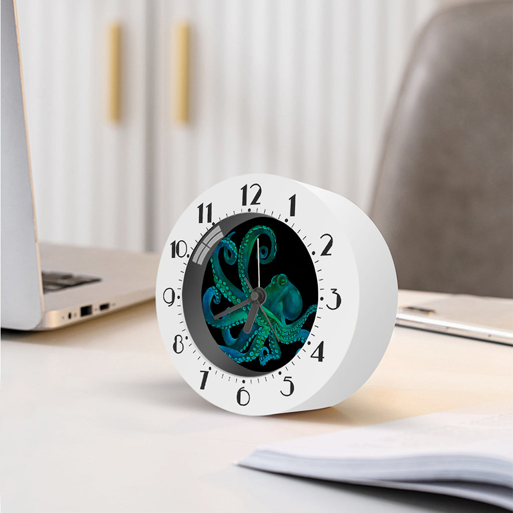 Watercolor Octopus Print Alarm Clock