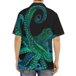 Watercolor Octopus Print Aloha Shirt