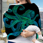 Watercolor Octopus Print Baby Seat Cover