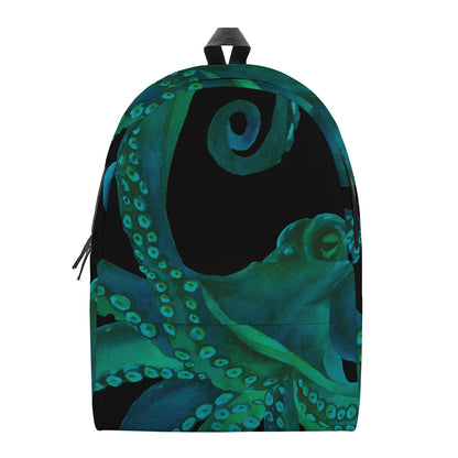 Watercolor Octopus Print Backpack