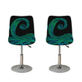 Watercolor Octopus Print Bar Stool Covers