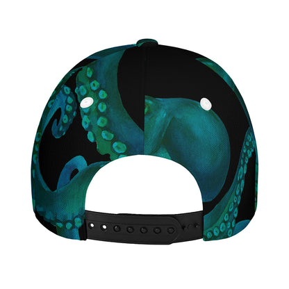 Watercolor Octopus Print Baseball Cap