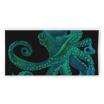 Watercolor Octopus Print Beach Towel