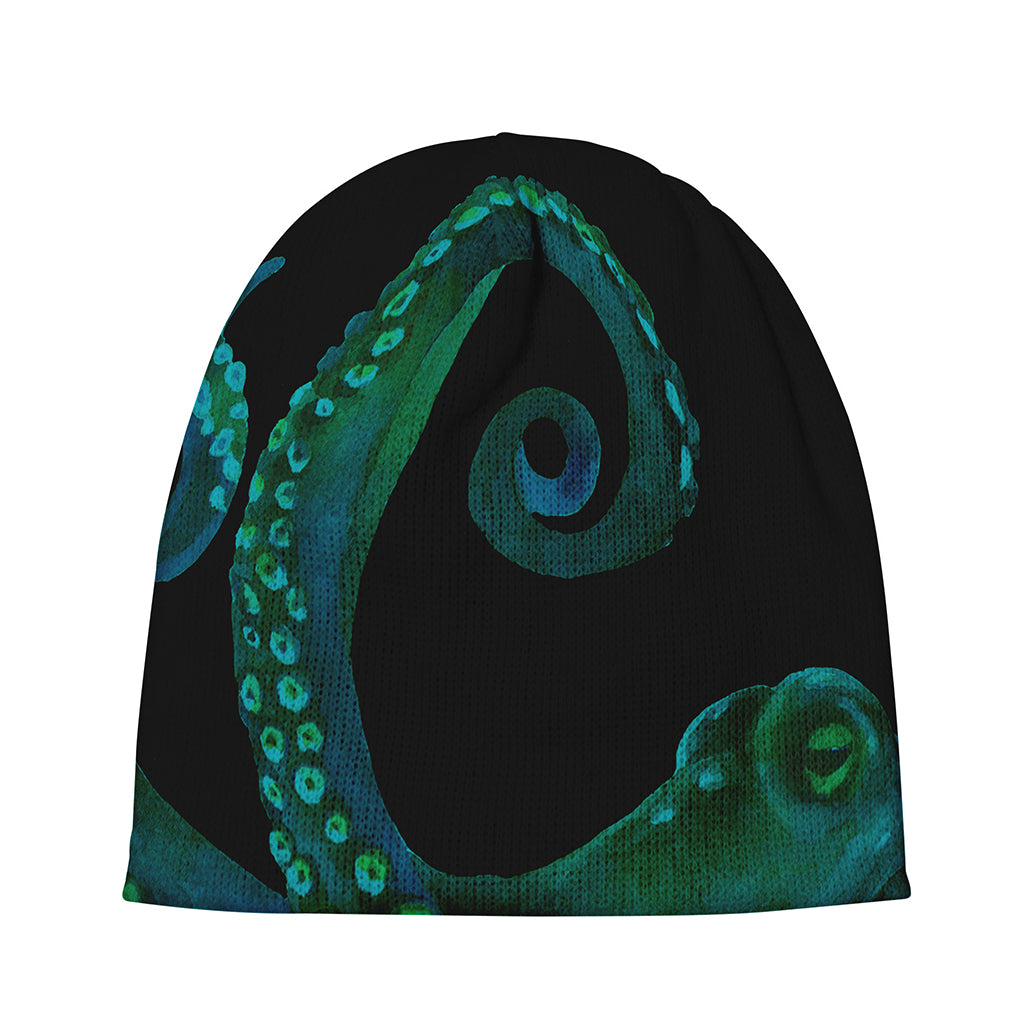 Watercolor Octopus Print Beanie