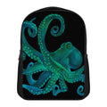 Watercolor Octopus Print Casual Backpack