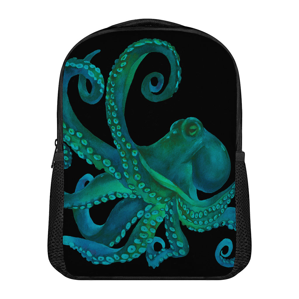 Watercolor Octopus Print Casual Backpack