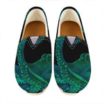 Watercolor Octopus Print Casual Shoes