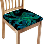 Watercolor Octopus Print Chair Cushion Cover