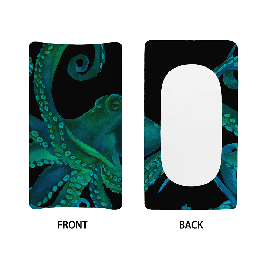Watercolor Octopus Print Changing Pad Cover