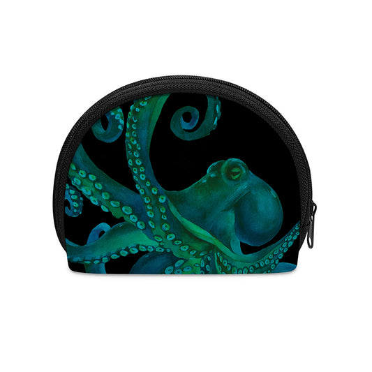 Watercolor Octopus Print Coin Purse