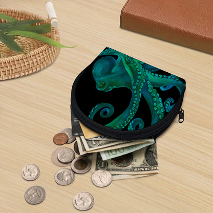 Watercolor Octopus Print Coin Purse