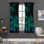 Watercolor Octopus Print Curtain