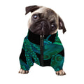 Watercolor Octopus Print Dog Zip Up Jacket