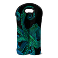 Watercolor Octopus Print Double Neoprene Wine Tote