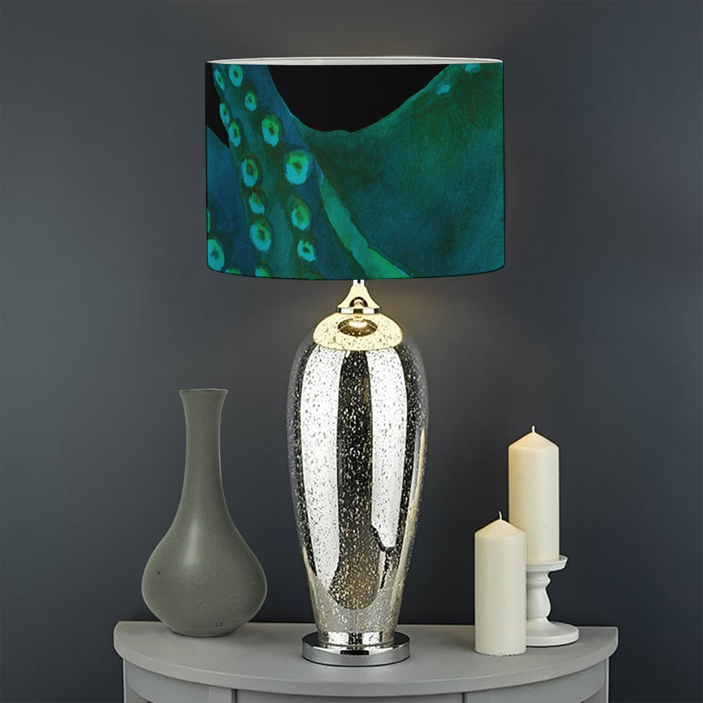 Watercolor Octopus Print Drum Lamp Shade