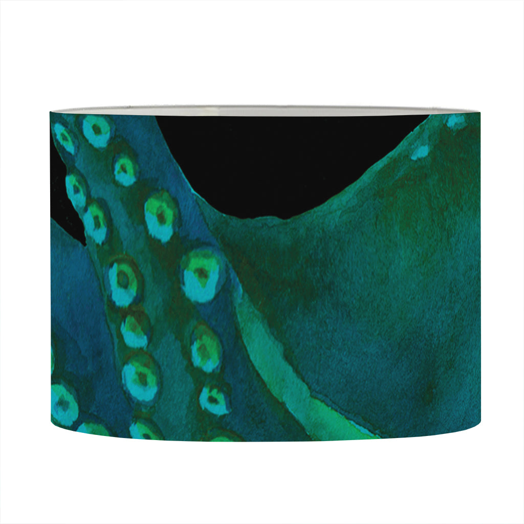 Watercolor Octopus Print Drum Lamp Shade