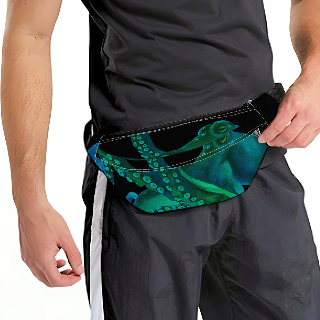 Watercolor Octopus Print Fanny Pack