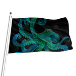 Watercolor Octopus Print Flag